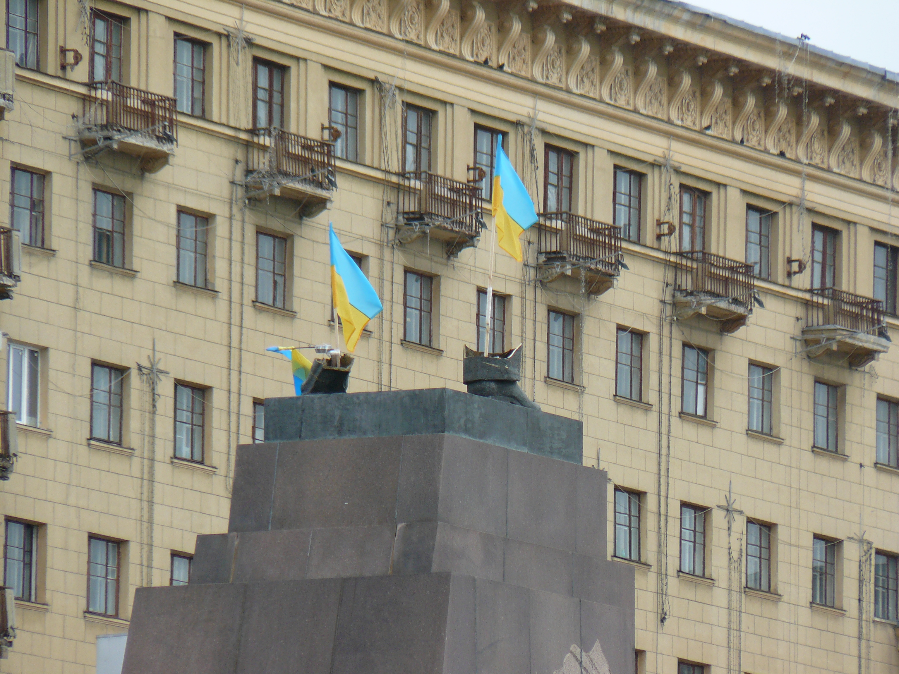 Destructed Lenin monument Kharkiv 6